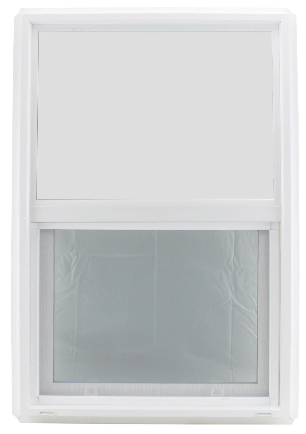 24" x 36" Double Pane Vinyl Clear Tempered Glass Low-E PVC Frame Vertical Slide Window A8375