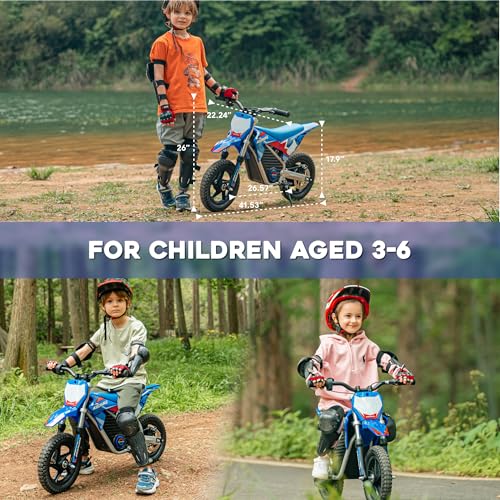Red Electric Dirt Bike with 12-Inch Off-Road Tires X922