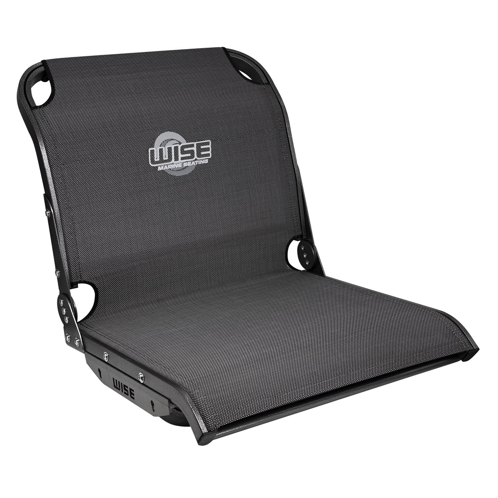 Carbon Grey Mesh Mid-Back Boat Seat Q7552