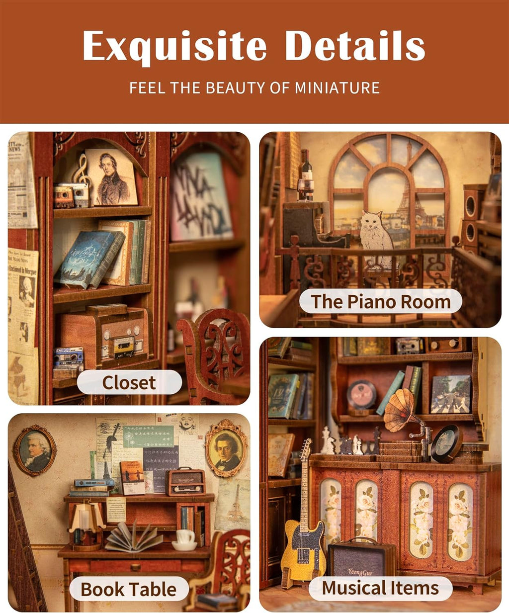 Book Nook Kit with LED Light Y330564