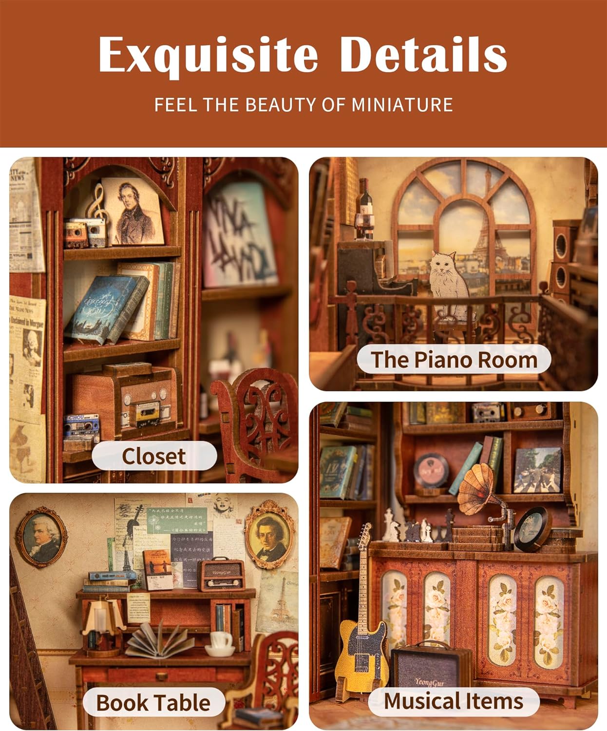 Book Nook Kit with LED Light Y330564