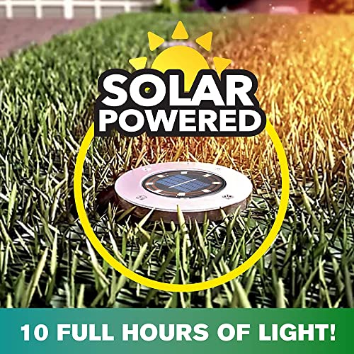Solar Disk Lights Set of 8 E4538