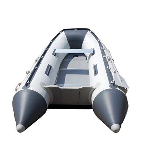 12ft 6in Inflatable Dinghy Boat Tender White Gray C55634