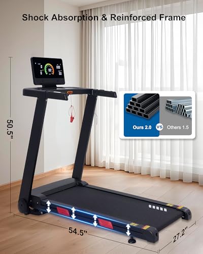 20% Incline 3.0HP 10 MPH Running Machine with 18.5" Wide Belt A1413