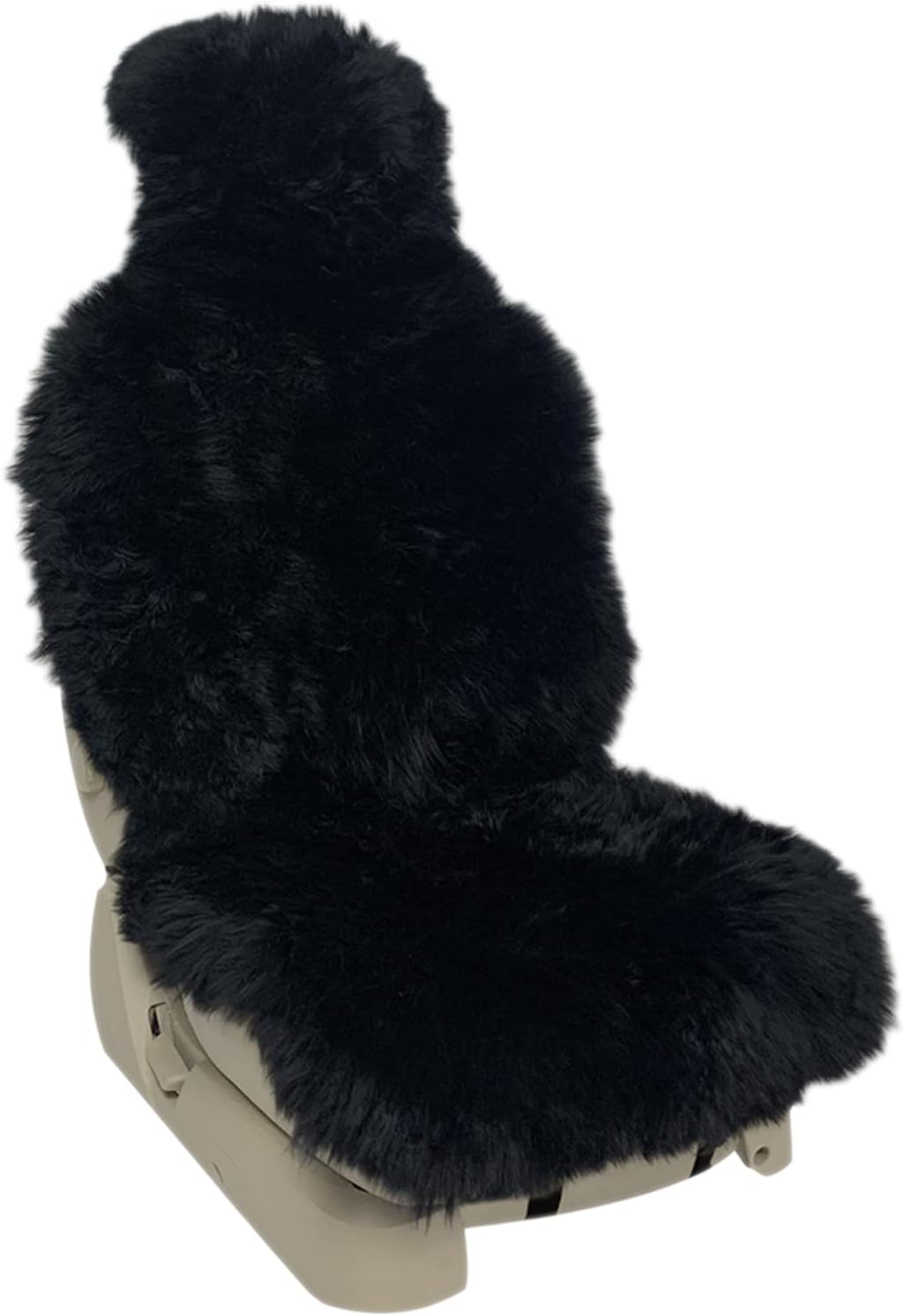 Black Genuine Australian Sheepskin Seat Cover C887