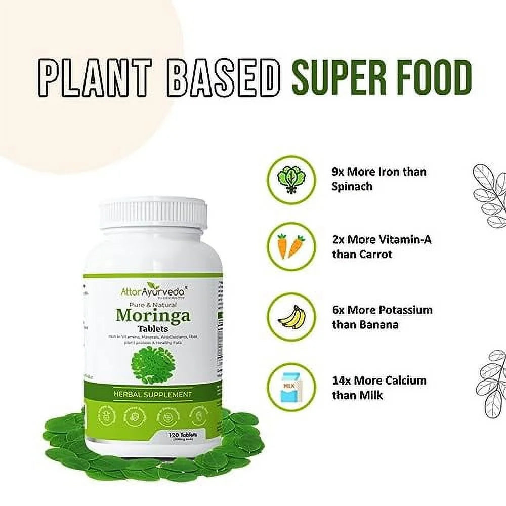 Moringa Tablets 120 Tablets, 500 Mg Each C95467