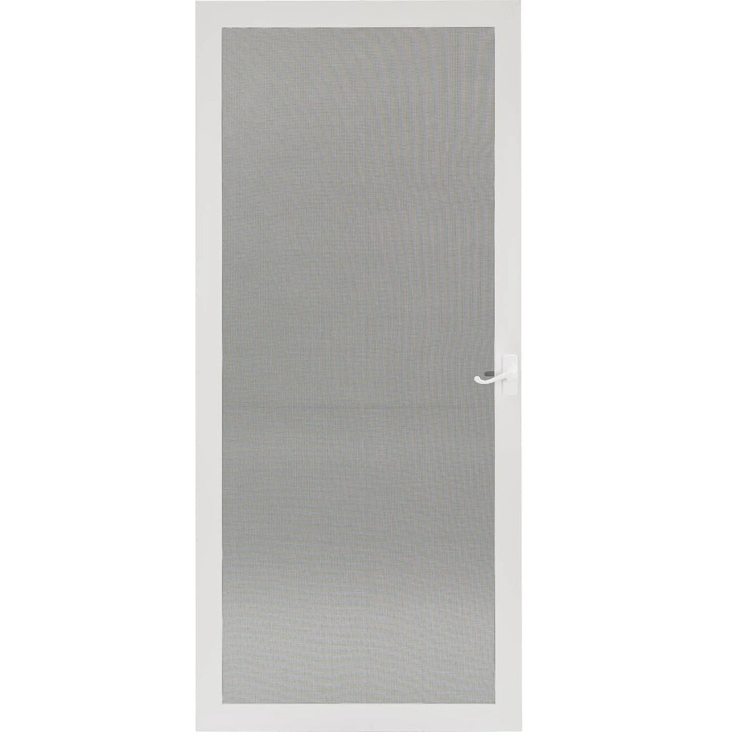 Aluminum White Full-view Reversible Storm Door Z473