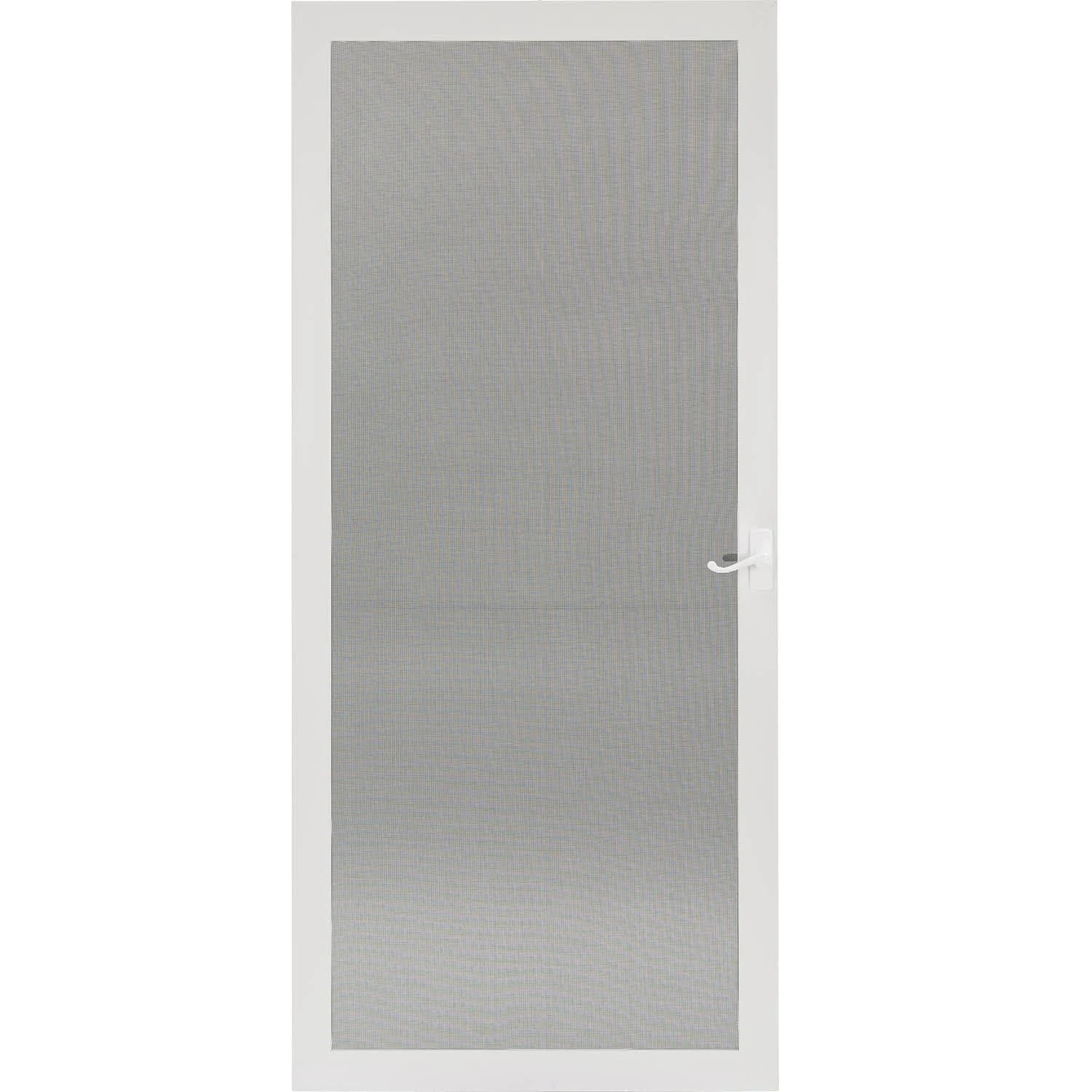Aluminum White Full-view Reversible Storm Door Z473