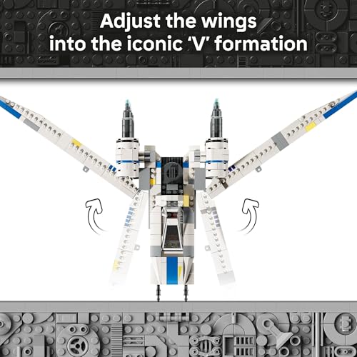 LEGO Star Wars Rebel U-Wing Starfighter Building Set with Cassian Andor, Dedra Meero and K-2SO, Ages 8+, 75399 R76709