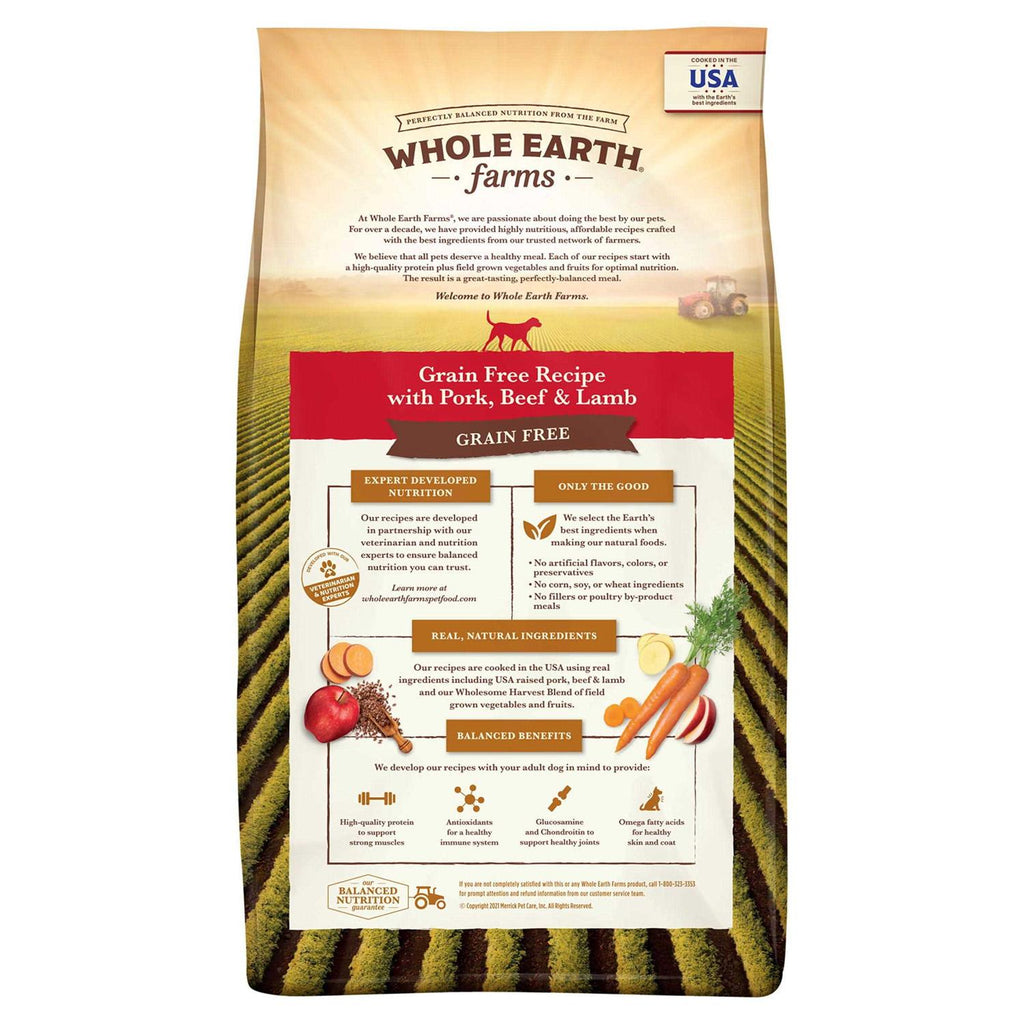 Grain Free Pork Beef & Lamb Recipe Dry Dog Food U94338