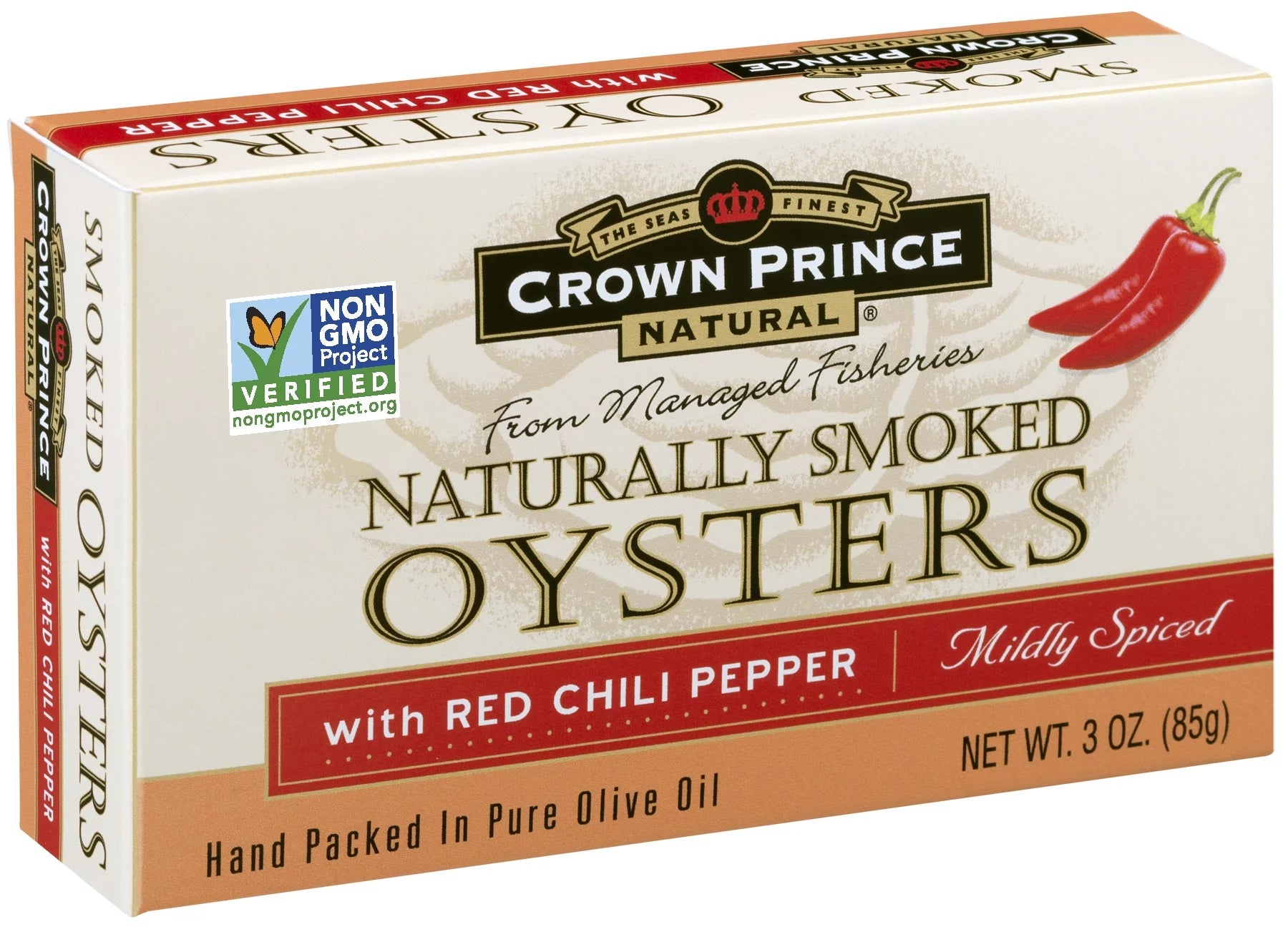 Smoked Oysters With Red Chili Pepper, 3 oz E549853