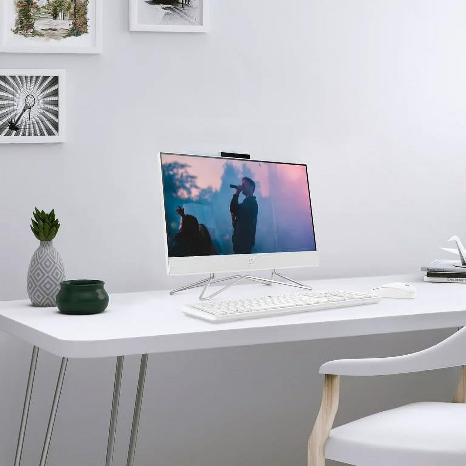 21.5" FHD All-in-One Desktop Intel Pentium Silver J5040 32GB DDR4 1TB NVMe SSD White O9898