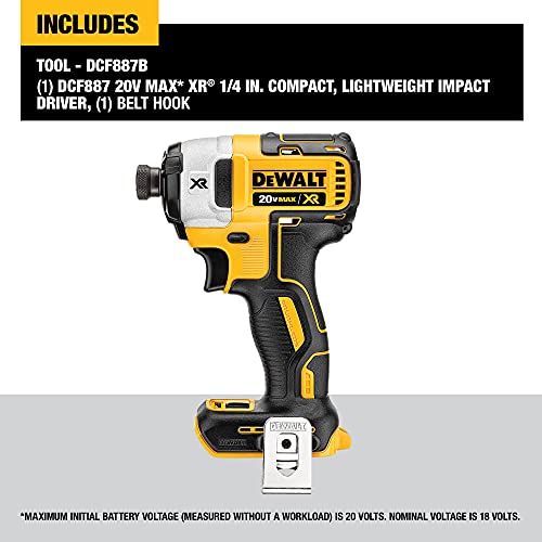 20V MAX XR Brushless Impact Driver, 3-Speed, 1/4-Inch, Tool Only R443