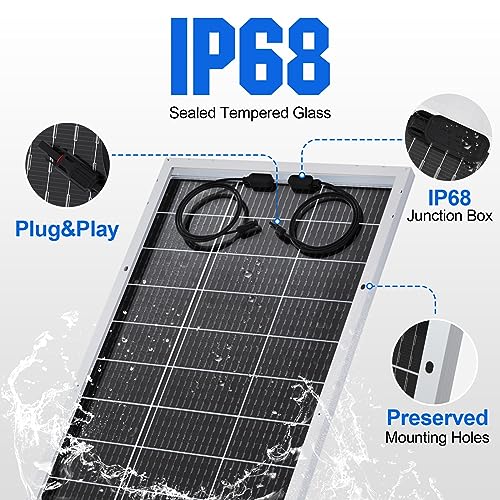 100 Watt 12 Volt Monocrystalline Rigid Solar Panel Y917