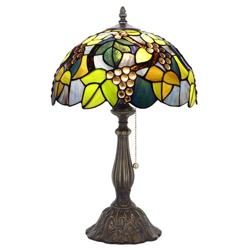 Stained Glass Table Lamp 12X12X19 Inch Sea Blue I491