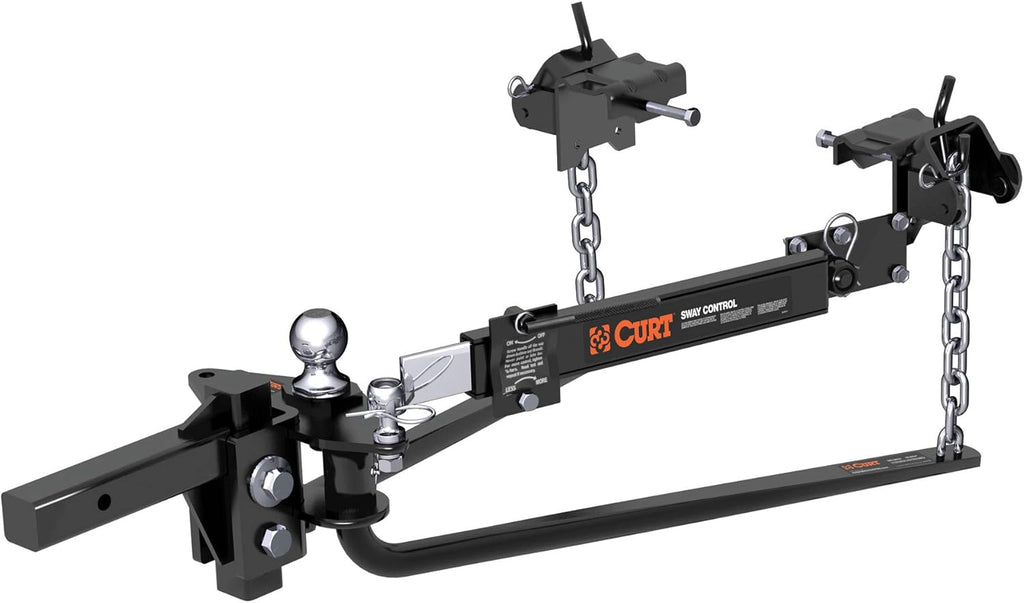 Black Round Bar Weight Distribution Hitch with 2-In Shank, 2-5/16-Inch Ball S749431