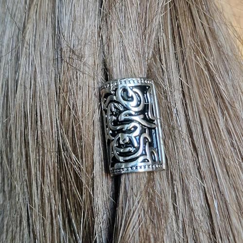Viking Beard Bead 8x12x20mm Stainless Steel Q8528