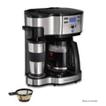 2-Way Coffee Maker, Single-Serve or 12 Cups, Glass Carafe, Black G6027