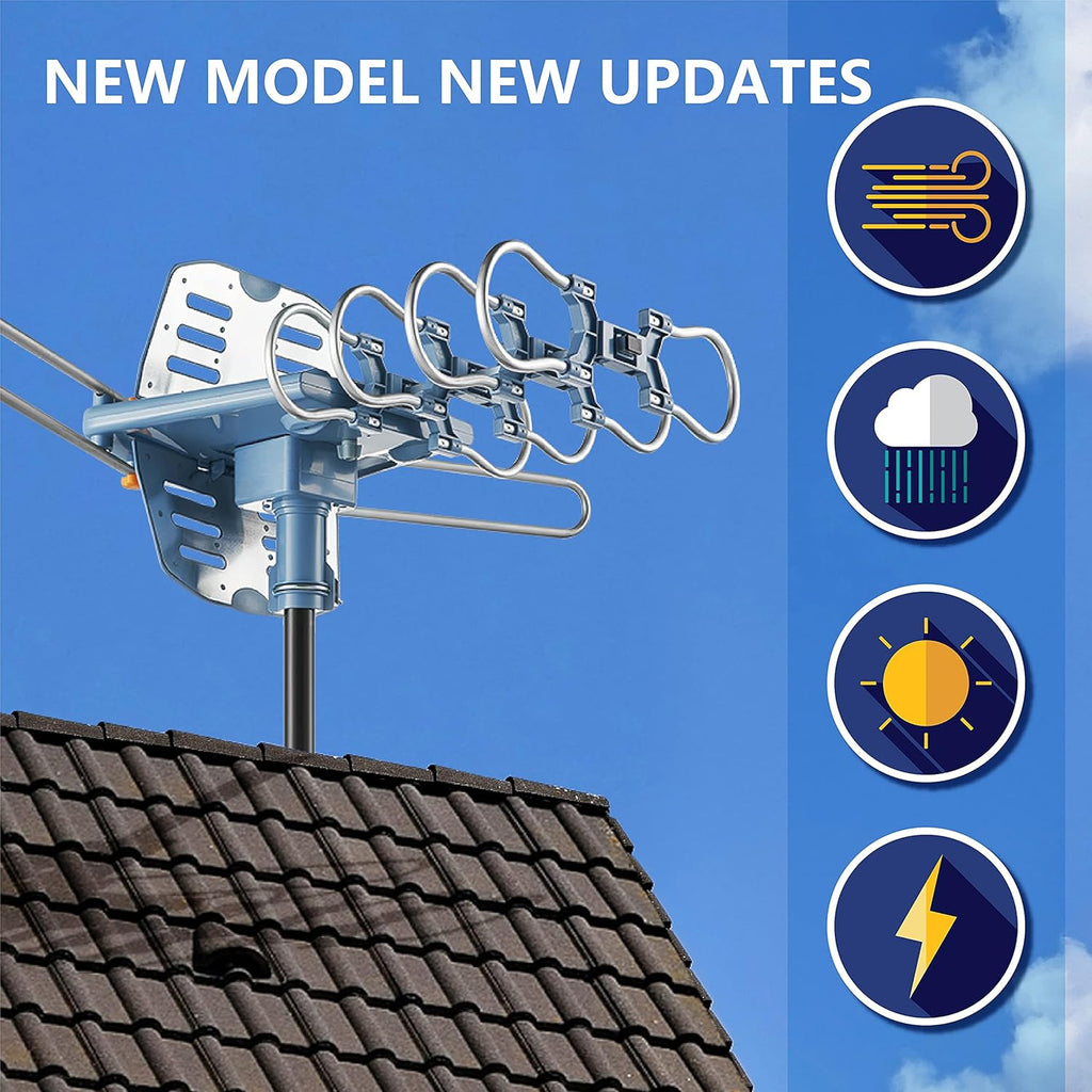 60FT RG6 Coaxial Cable Digital Outdoor Antenna F1417