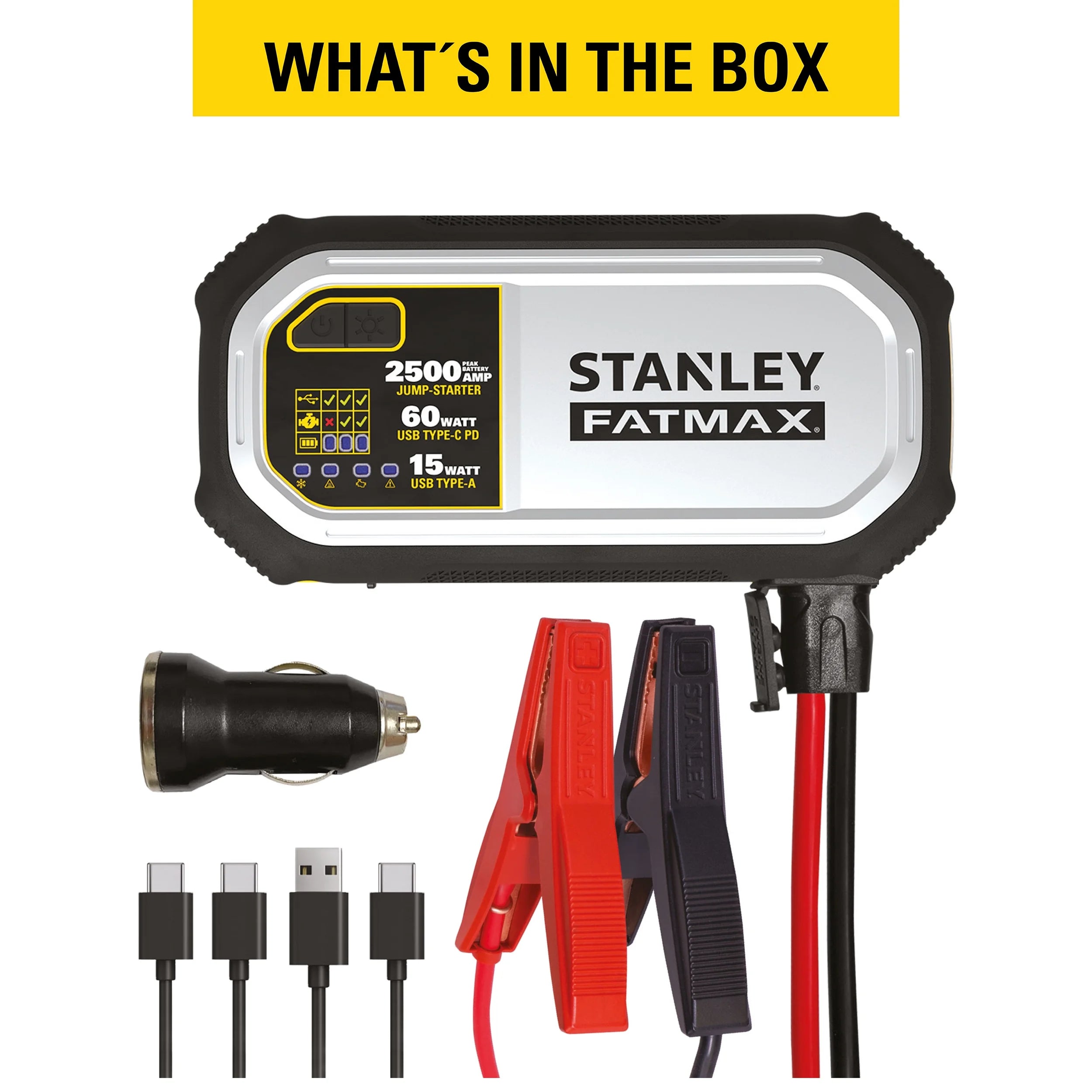 2500 Amp Lithium Jump Starter With USB Power Bank I380085