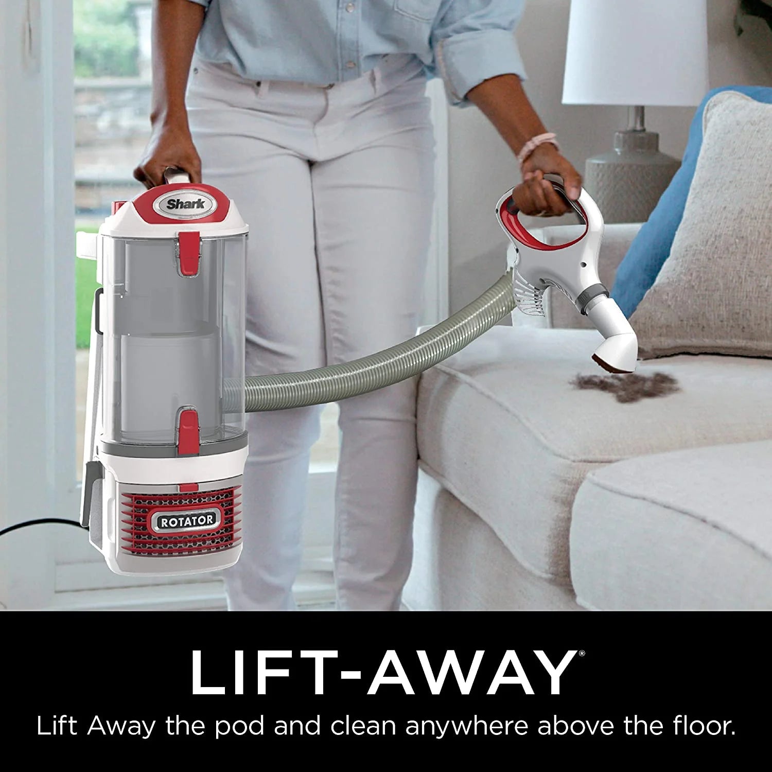 Red Bagless Upright Vacuum H984649