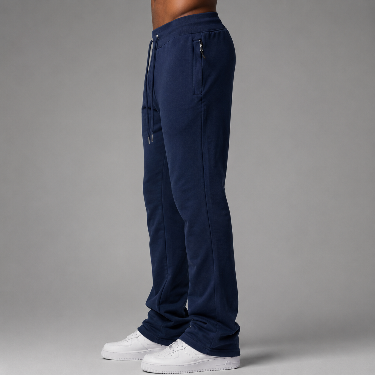 Narr - Sweat Pants Stacked - Navy - P1030