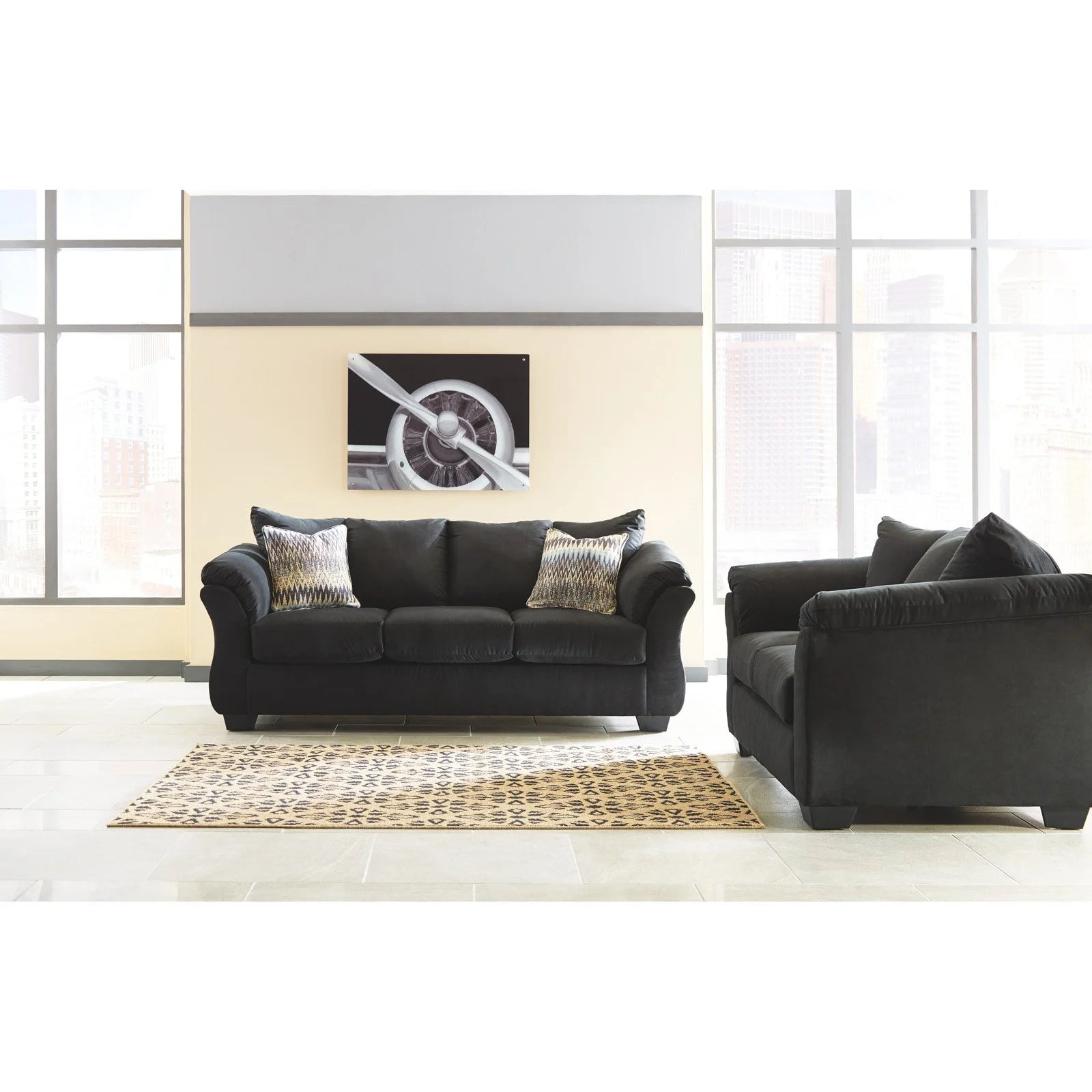 Blue Loveseat X72374