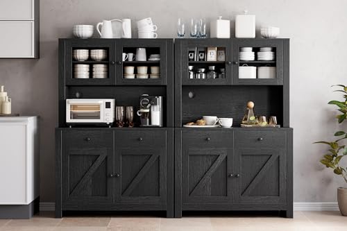 White Freestanding Tall Kitchen Pantry Cabinet with Adjustable Shelves A702