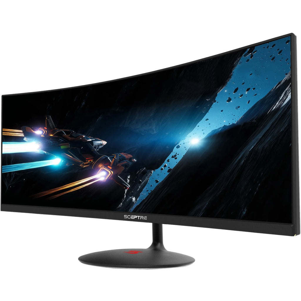 34" Curved Screen Gaming LCD Monitor, 21:9, Black O82752