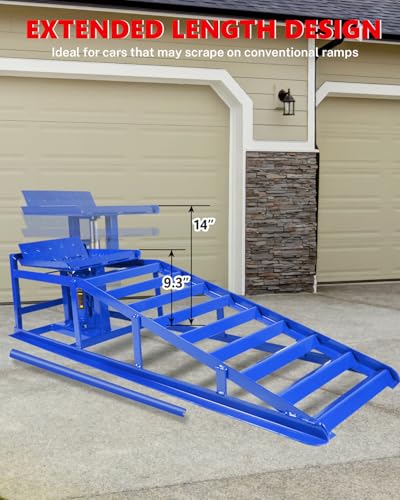 2 Pack 5T Heavy Duty Steel Hydraulic Car Ramps U369782