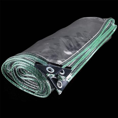 Clear Waterproof Tarpaulin with Grommets, 0.35mm, 3 * 4M J591