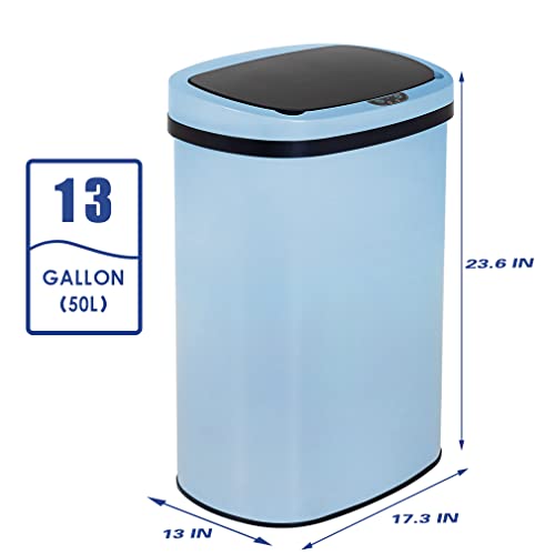 13 Gallon Automatic Stainless Steel Kitchen Trash Can G632