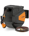 Garden Hose Reel, 1/2 in x 100 ft Wall Mounted, Grey U6303