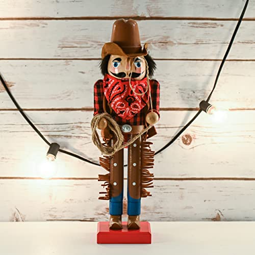 Brown and Red Wooden Nutcracker V85941