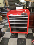 26.5-in W x 34-in H 5-Drawer Steel Rolling Tool Cabinet P504