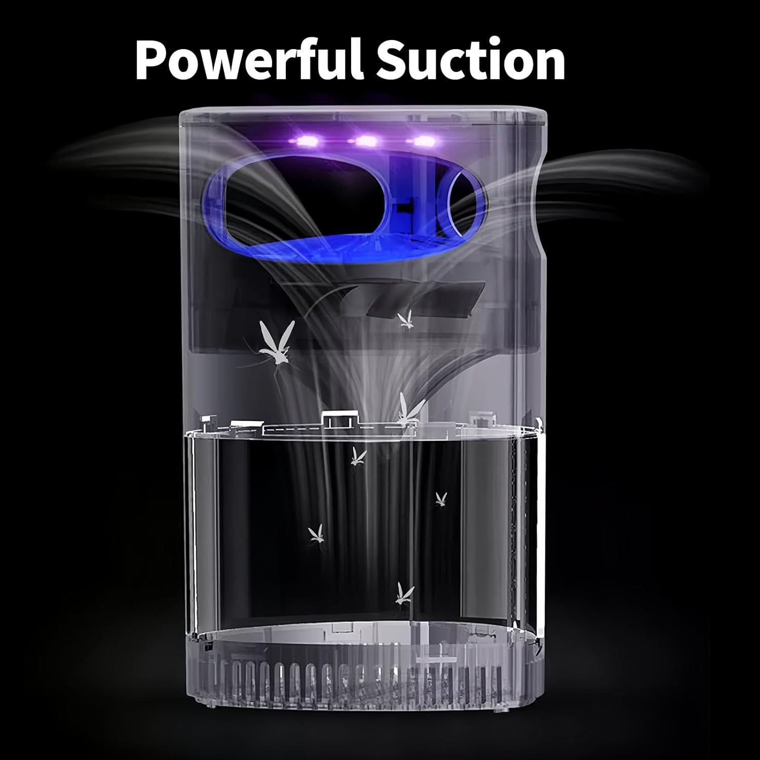 Bug Zapper Indoor with Bug Light, Strong Suction D43500
