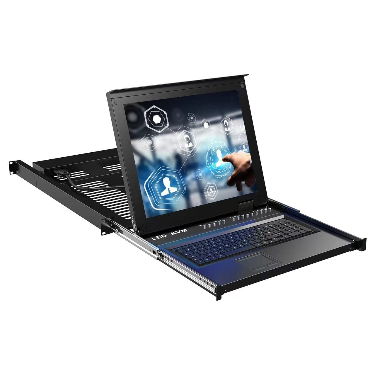 8 Port LCD KVM Console with Cables Z343