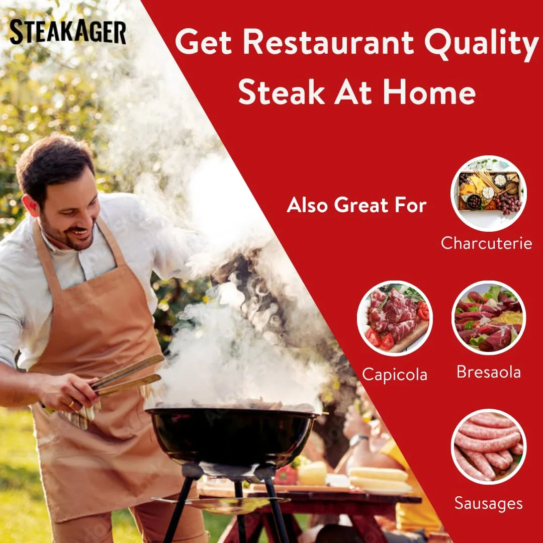 Black and Stainless Steel Home Beef Dry Aging Refrigerator with 20Lbs Capacity H20550