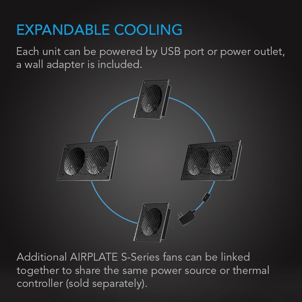Quiet Cooling Fan System 8 Pack of 2 F111