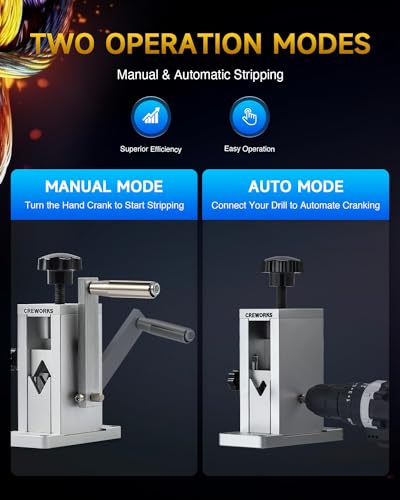 Manual Wire Stripper Machine, 0.06"-1" Wire Stripping Tool N2361