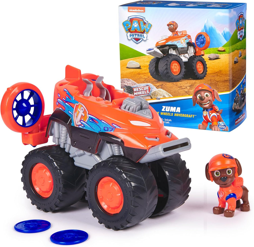 Paw Patrol Zuma’s Hovercraft Toy Truck with Projectile Launcher and Action Figure N479