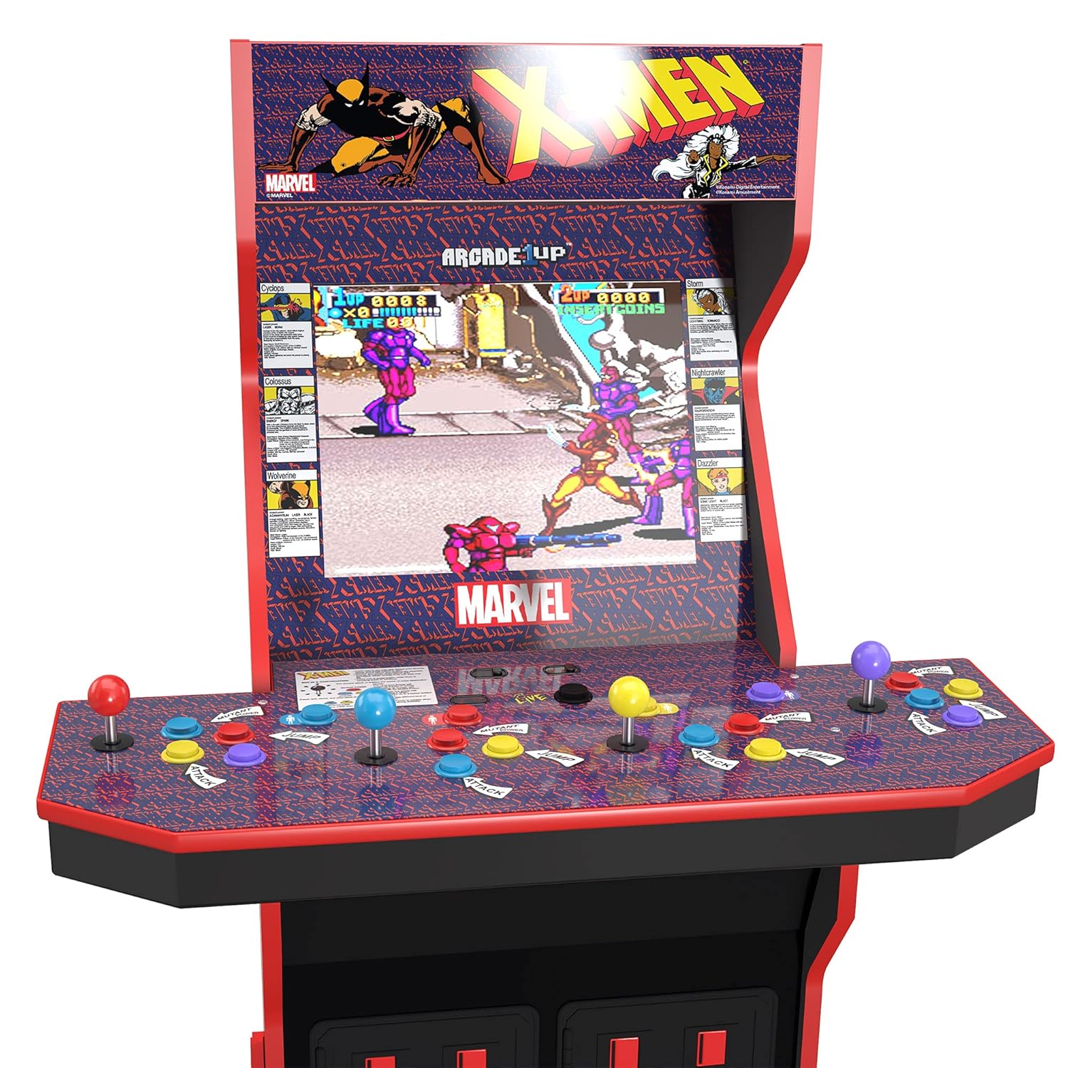 4 Player Arcade Machine with Riser & Stool Q571892