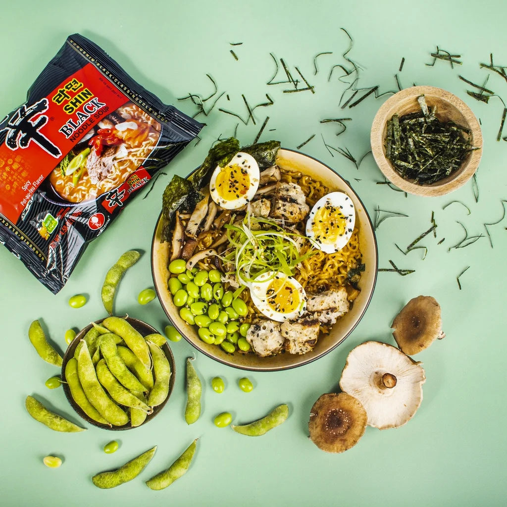 4.58oz X 10 Count Premium Spicy Beef Ramen Noodle Soup Pack B809