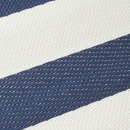 Teal & White 9 x 12 ft Waterproof Reversible Outdoor Camping Rug A320