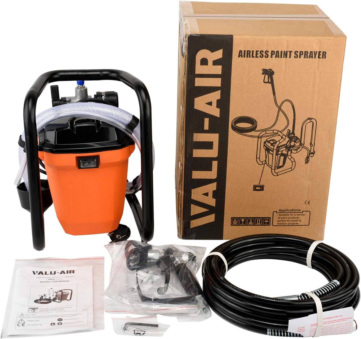 Airless Paint Sprayer 3000 PSI 5/8HP 650w Electric Powered with 25ft Hose Q126669