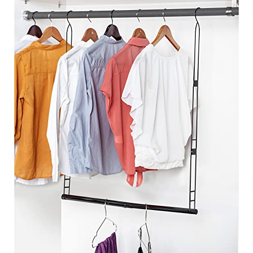 Hanging Closet Rod, Adjustable Closet Hanging Organizer, 2 Pack Chrome R71494