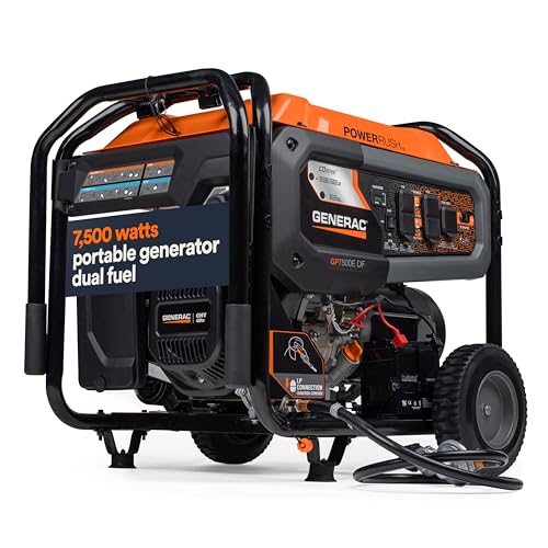 8,000-Watt Gas-Powered Portable Generator with Electric Start Q61021