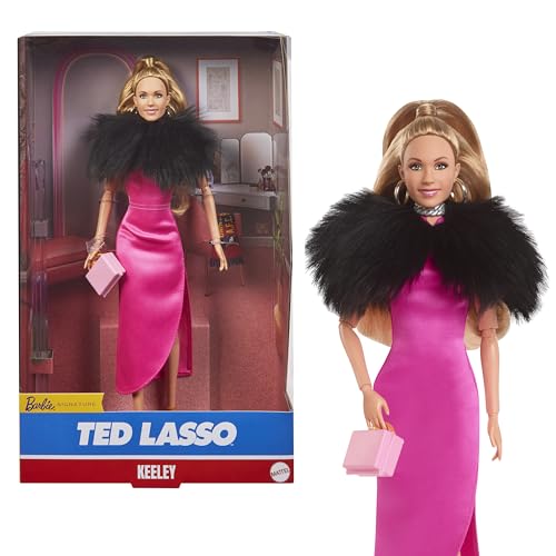Keeley Doll with Pink Dress and Faux Fur Shawl D510090