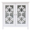 White Wood 2 Door Storage Cabinet Y173409