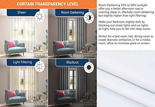 White Cotton 84 Inch Curtains Set of 2 V30332